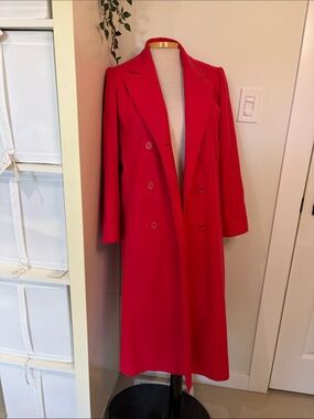 Vintage long wool coat S/M